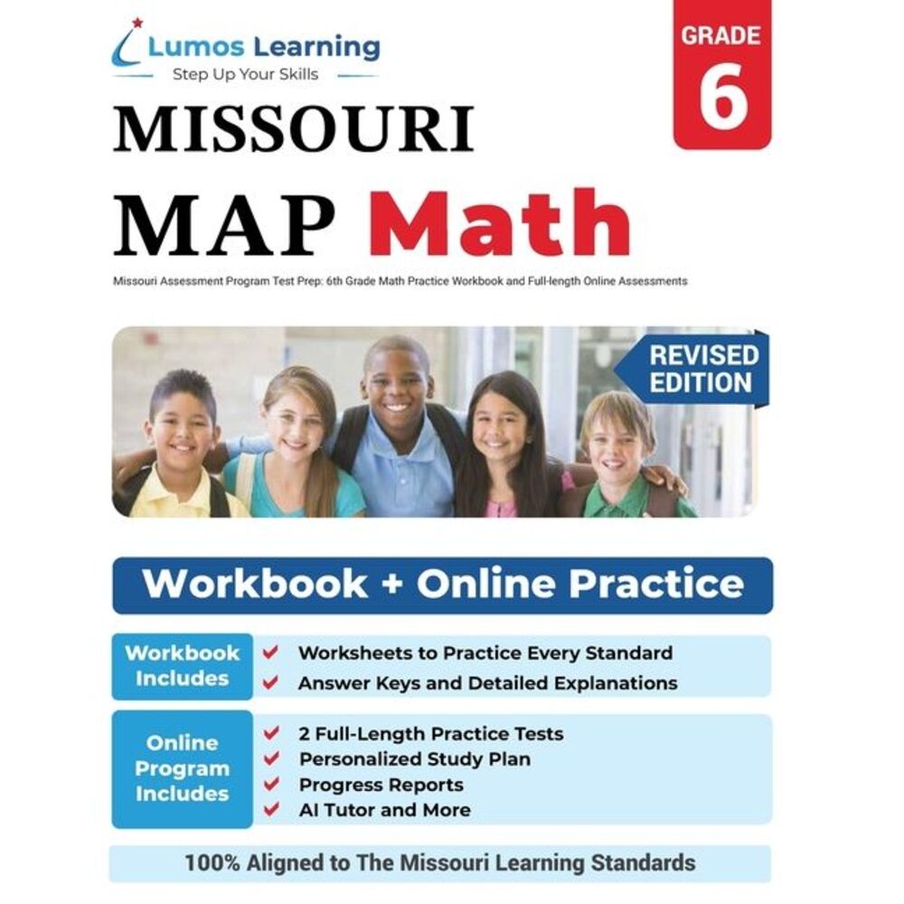 Missouri Assessment Program Test Prep: 6th Grade Math Practice Workbook and Full